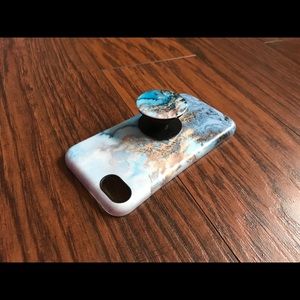Blue Marble Case & Pop Up Phone Grip